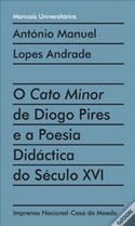 Capa de 'O Cato Minor de Diogo Pires e a Poesia Didctica do Sculo XVI'